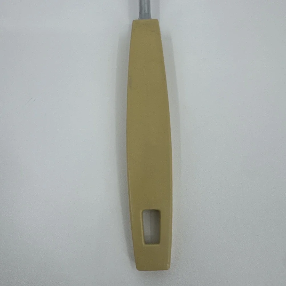 vintage Ekco pastel yellow handle Chrome Plate serving fork meat‎ fork Utensil